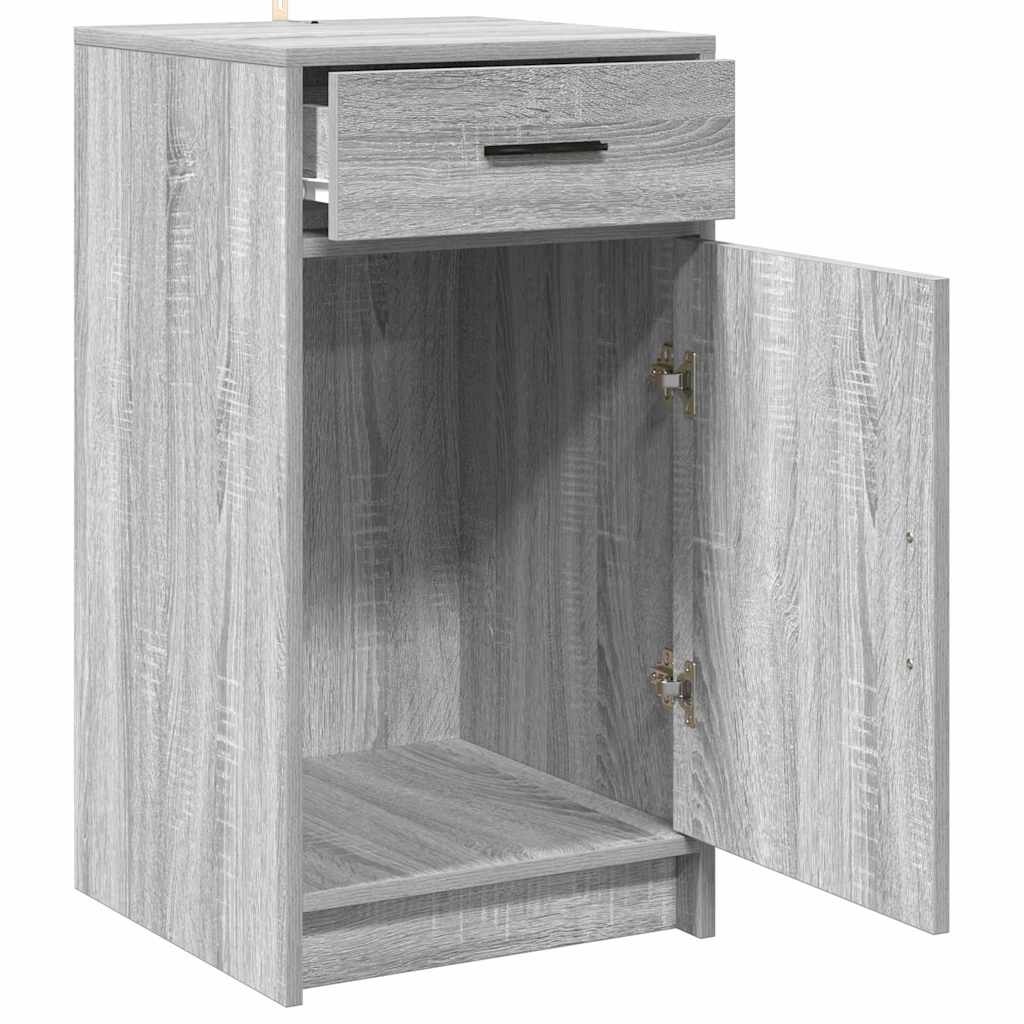 VidaXL Dressoir met lade Grijs sonoma 40 x 40,5 x 75 cm Bewerkt hout