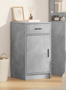 VidaXL Dressoir met lade Betongrijs 40 x 40,5 x 75 cm Bewerkt hout