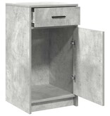 VidaXL Dressoir met lade Betongrijs 40 x 40,5 x 75 cm Bewerkt hout