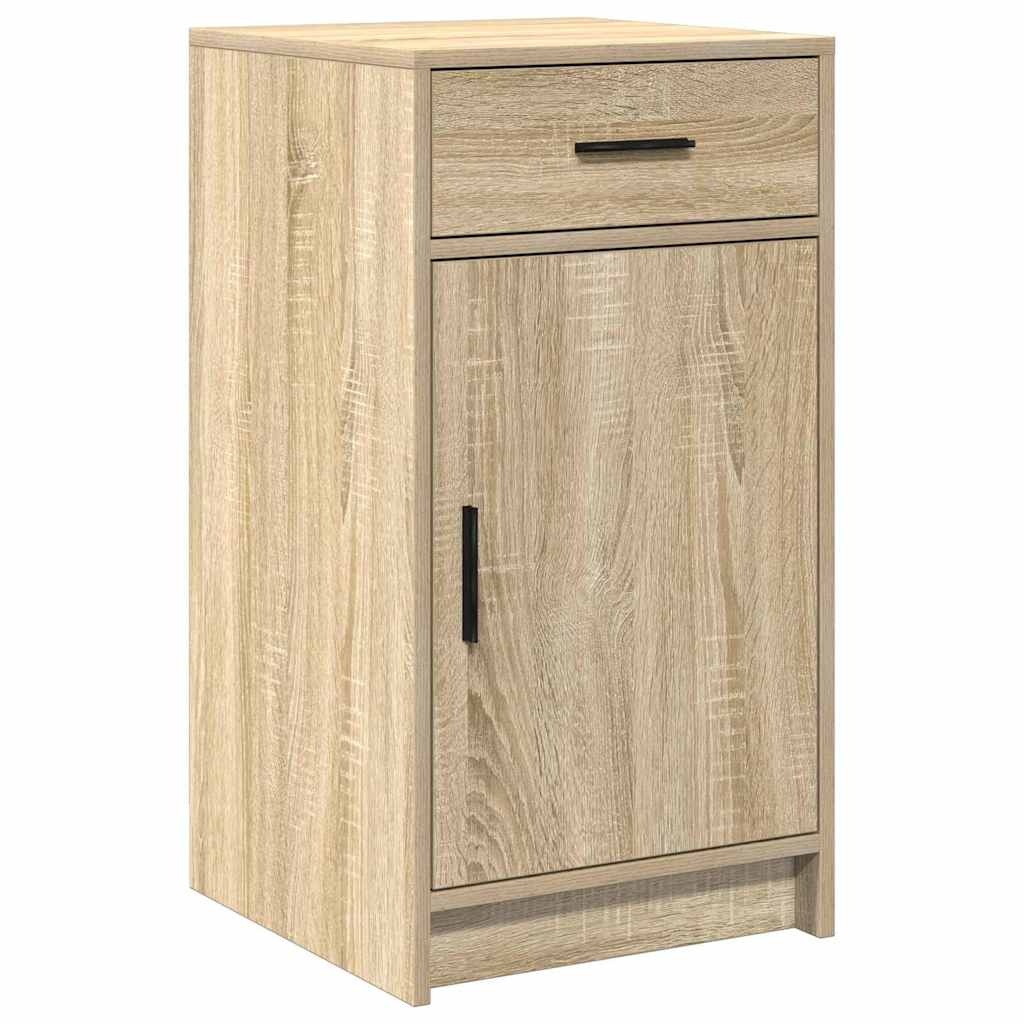 VidaXL Dressoir met lade Sonoma eiken 40 x 40,5 x 75 cm Bewerkt hout