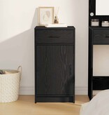 VidaXL Dressoir met lade Zwart eiken 40 x 40,5 x 75 cm Bewerkt hout