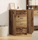 VidaXL Dressoir met lade Oud hout 40 x 41 x 75 cm Bewerkt hout