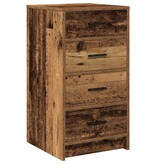 VidaXL Dressoir met lade Oud hout 40 x 41 x 75 cm Bewerkt hout
