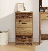 VidaXL Dressoir met lade Oud hout 40 x 41 x 75 cm Bewerkt hout