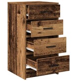 VidaXL Dressoir met lade Oud hout 40 x 41 x 75 cm Bewerkt hout