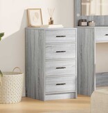 VidaXL Dressoir met lade Grijs sonoma 40 x 41 x 75 cm Bewerkt hout