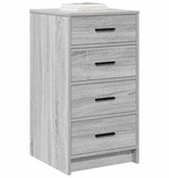 VidaXL Dressoir met lade Grijs sonoma 40 x 41 x 75 cm Bewerkt hout