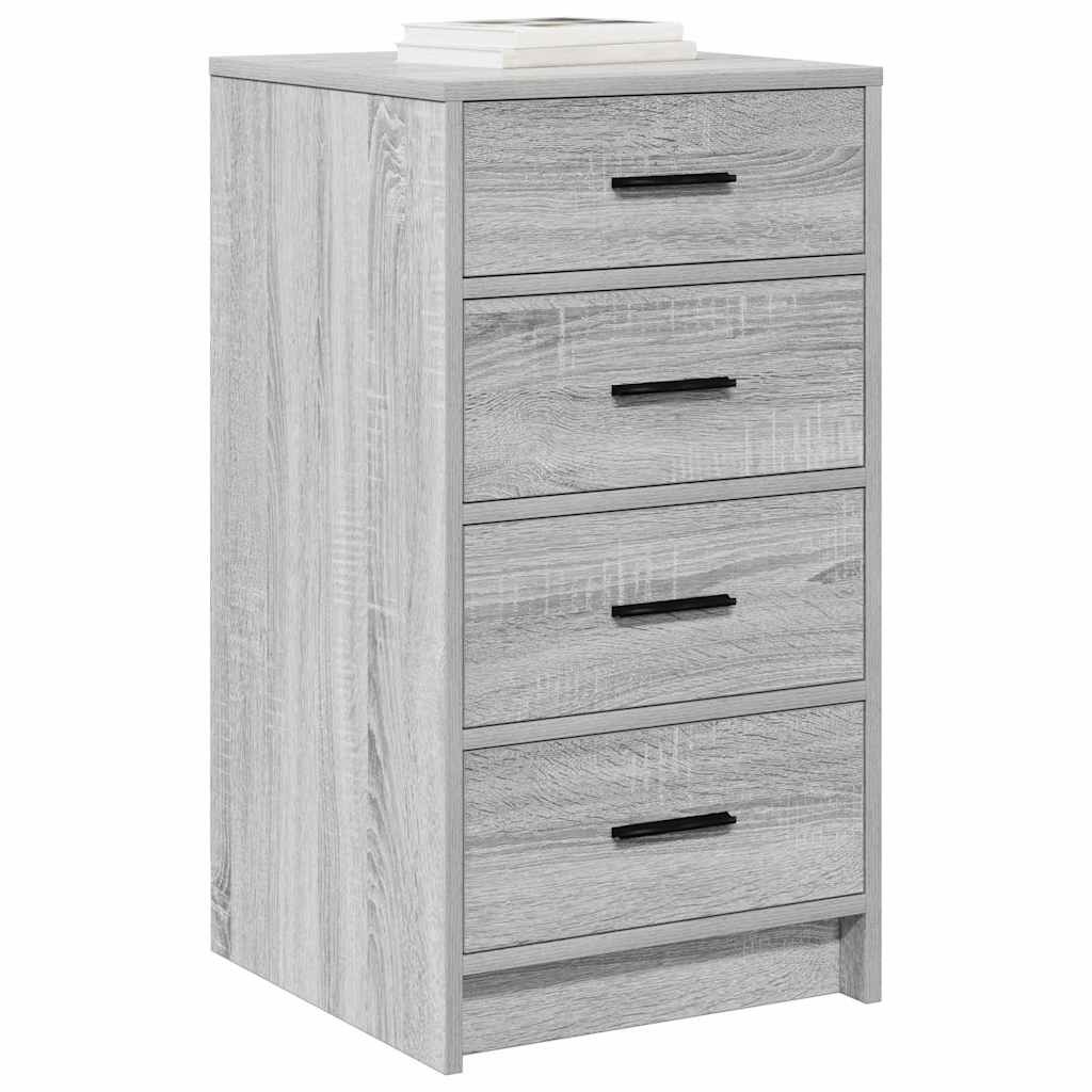 VidaXL Dressoir met lade Grijs sonoma 40 x 41 x 75 cm Bewerkt hout