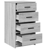 VidaXL Dressoir met lade Grijs sonoma 40 x 41 x 75 cm Bewerkt hout