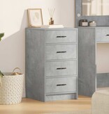 VidaXL Dressoir met lade Betongrijs 40 x 41 x 75 cm Bewerkt hout