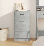 VidaXL Dressoir met lade Betongrijs 40 x 41 x 75 cm Bewerkt hout