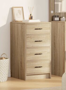 VidaXL Dressoir met lade Sonoma eiken 40 x 41 x 75 cm Bewerkt hout