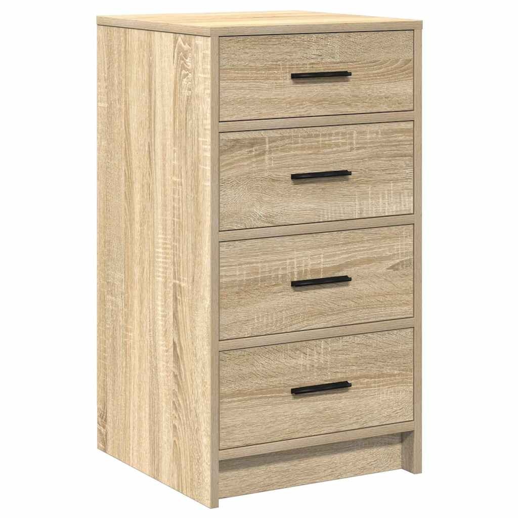 VidaXL Dressoir met lade Sonoma eiken 40 x 41 x 75 cm Bewerkt hout
