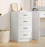 VidaXL Dressoir met lade Wit 40 x 41 x 75 cm Bewerkt hout