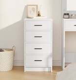 VidaXL Dressoir met lade Wit 40 x 41 x 75 cm Bewerkt hout