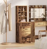 VidaXL Highboard met lade Oud hout 40 x 41 x 135 cm Bewerkt hout