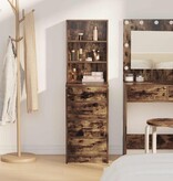 VidaXL Highboard met lade Gerookt eiken 40 x 41 x 135 cm Bewerkt hout