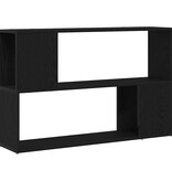 VidaXL Tv-meubelset Wandgemonteerd Zwart 100 x 24 x 63 cm Bewerkt hout