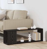 VidaXL Tv-meubelset Wandgemonteerd Zwart 100 x 24 x 63 cm Bewerkt hout