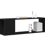 VidaXL Tv-meubelset Wandgemonteerd Zwart 100 x 24 x 63 cm Bewerkt hout