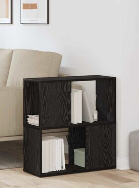 VidaXL Tv-meubelset Wandgemonteerd Zwart 60 x 24 x 63 cm Bewerkt hout