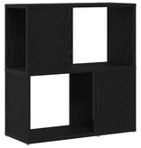 VidaXL Tv-meubelset Wandgemonteerd Zwart 60 x 24 x 63 cm Bewerkt hout