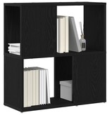 VidaXL Tv-meubelset Wandgemonteerd Zwart 60 x 24 x 63 cm Bewerkt hout