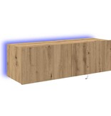VidaXL TV Wandkast Artisan Eiken 100 x 35 x 31 cm Bewerkt hout