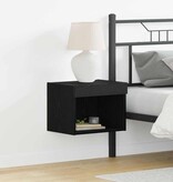 VidaXL Tv-meubelset 2 pcs Zwart Eiken 40 x 30 x 30 cm Bewerkt hout