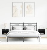 VidaXL Tv-meubelset 2 pcs Zwart Eiken 40 x 30 x 30 cm Bewerkt hout