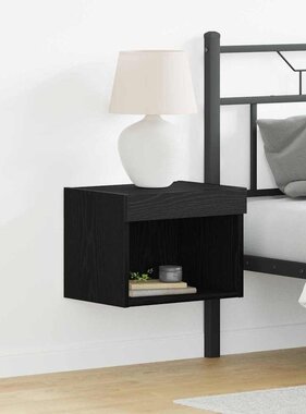 VidaXL Tv-meubelset Zwart Eiken 40 x 30 x 30 cm Bewerkt hout