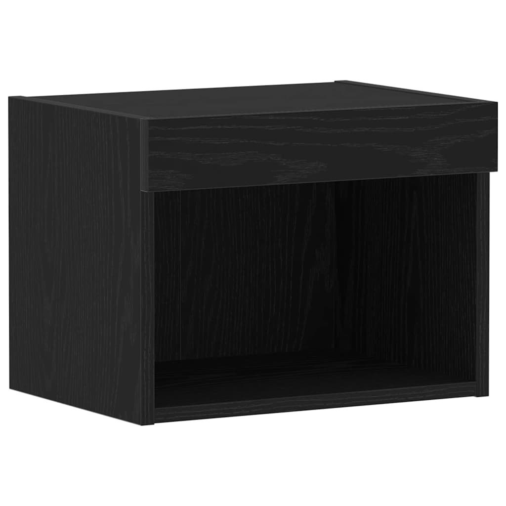 VidaXL Tv-meubelset Zwart Eiken 40 x 30 x 30 cm Bewerkt hout