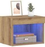 VidaXL Tv-meubelset 2 pcs Artisan Eiken 40 x 30 x 30 cm Bewerkt hout