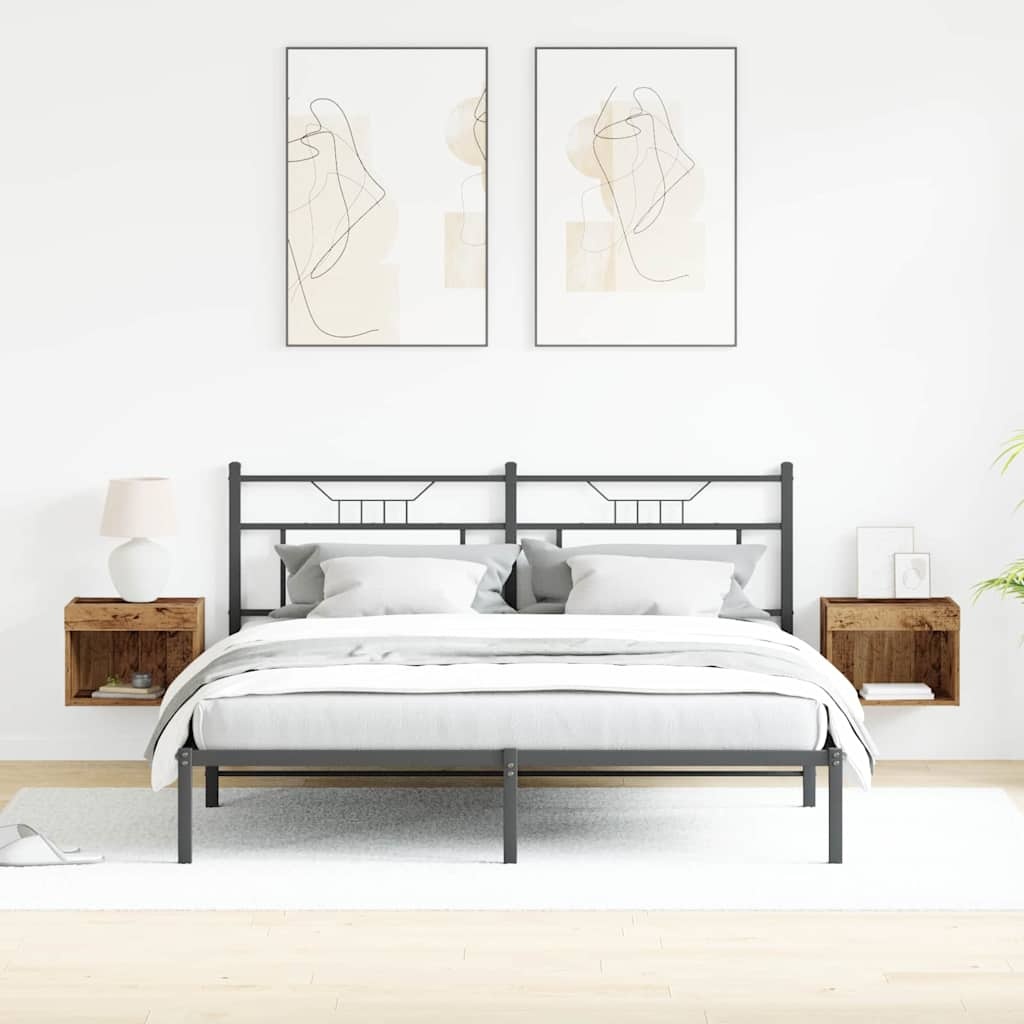 VidaXL Tv-meubelset 2 pcs Oud Hout 40 x 30 x 30 cm Bewerkt hout