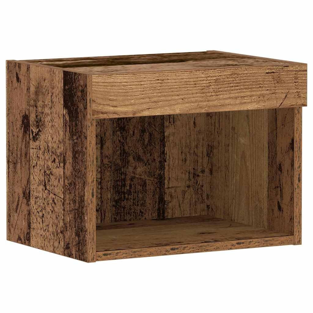 VidaXL Tv-meubelset Oud Hout 40 x 30 x 30 cm Bewerkt hout
