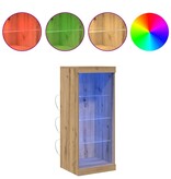 VidaXL Dressoir artisanaal eikenkleurig 41 x 37 x 100 cm Bewerkt hout