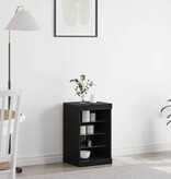 VidaXL Dressoir Zwart Eiken 41 x 37 x 67 cm Bewerkt hout