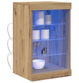 VidaXL Dressoir artisanaal eikenkleurig 41 x 37 x 67 cm Bewerkt hout