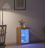 VidaXL Dressoir artisanaal eikenkleurig 41 x 37 x 67 cm Bewerkt hout