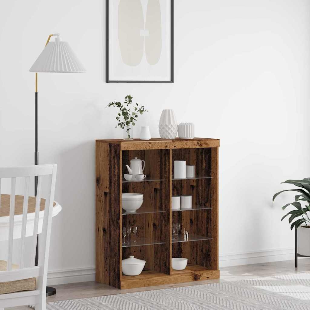 VidaXL Dressoir Oud hout 41 x 37 x 100 cm Bewerkt hout