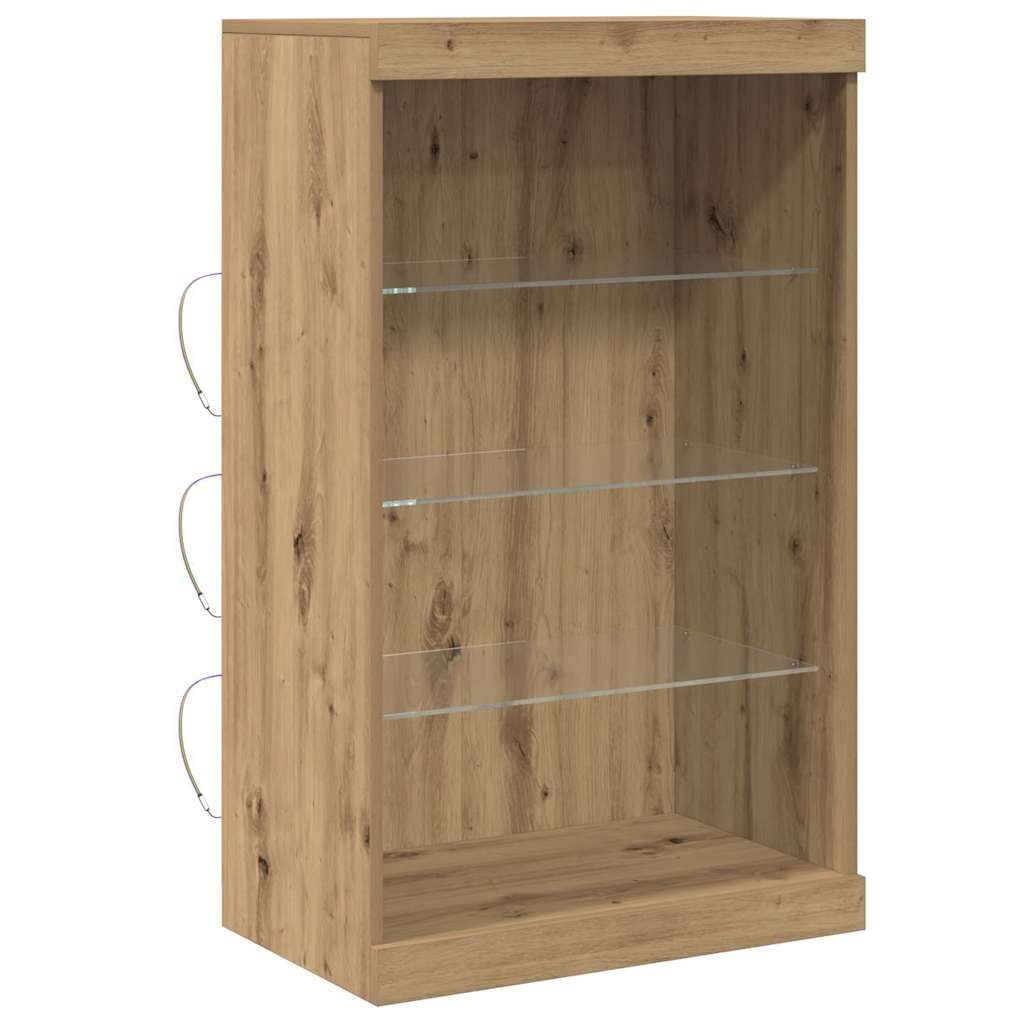 VidaXL Dressoir artisanaal eikenkleurig 60.5 x 37 x 100 cm