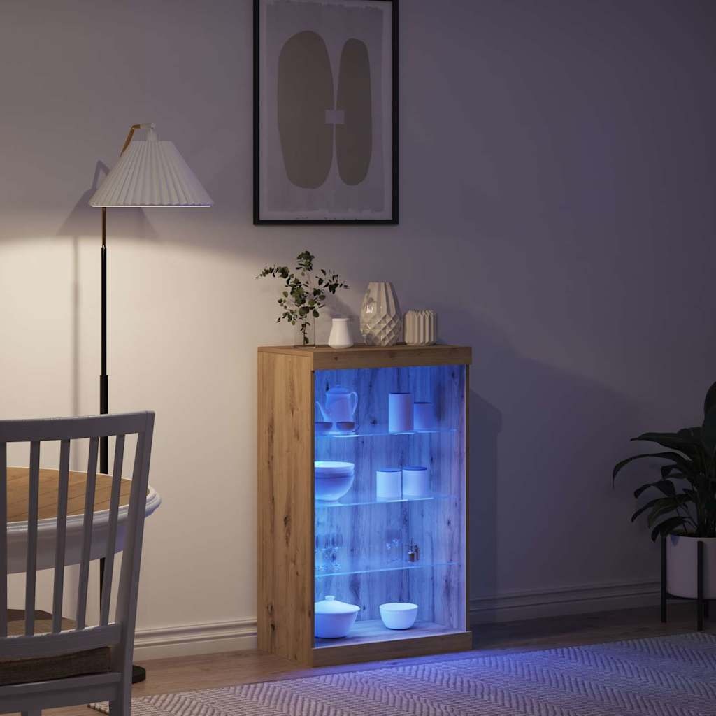 VidaXL Dressoir artisanaal eikenkleurig 60.5 x 37 x 100 cm