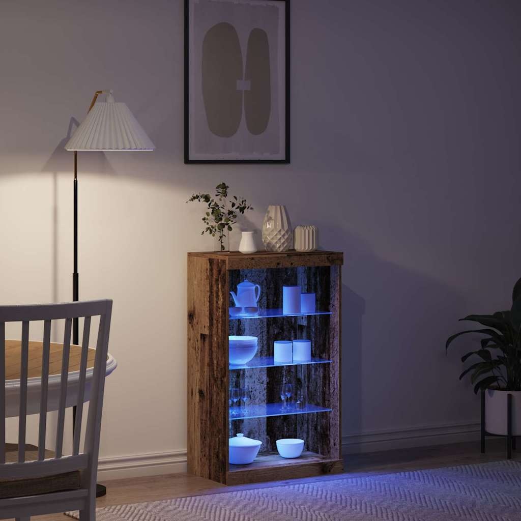 VidaXL Dressoir Oud hout 60.5 x 37 x 100 cm Bewerkt hout