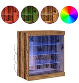 VidaXL Dressoir Oud hout 60.5 x 37 x 67 cm Bewerkt hout