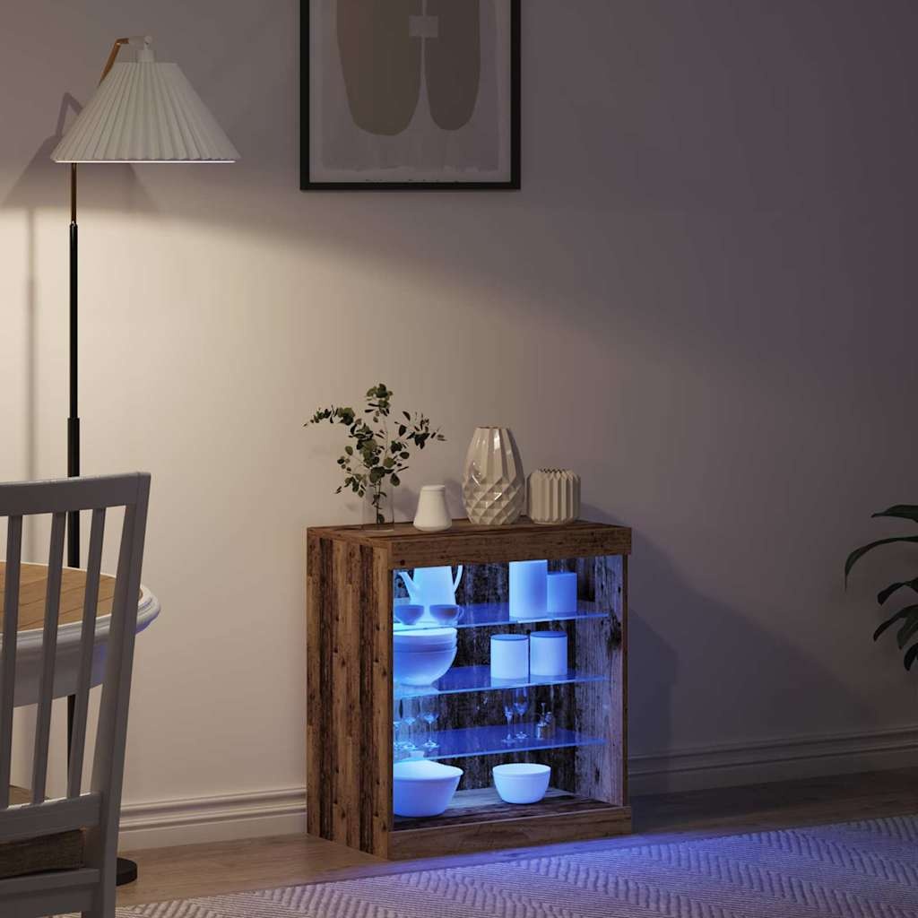 VidaXL Dressoir Oud hout 60.5 x 37 x 67 cm Bewerkt hout