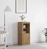 VidaXL Dressoir artisanaal eikenkleurig 41 x 37 x 100 cm Bewerkt hout