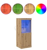 VidaXL Dressoir artisanaal eikenkleurig 41 x 37 x 100 cm Bewerkt hout