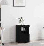 VidaXL Dressoir Zwart eiken 41 x 37 x 67 cm Bewerkt hout