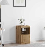 VidaXL Dressoir artisanaal eikenkleurig 41 x 37 x 67 cm Bewerkt hout