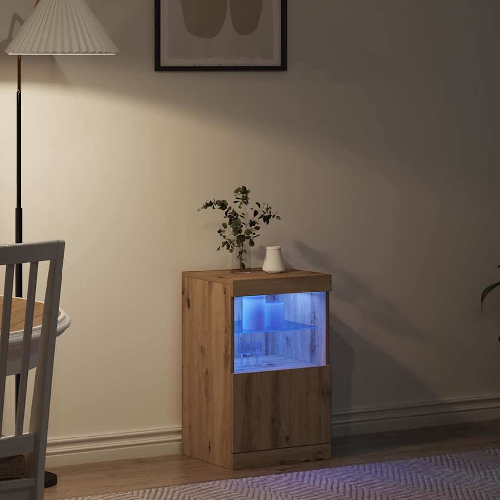 VidaXL Dressoir artisanaal eikenkleurig 41 x 37 x 67 cm Bewerkt hout